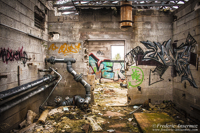 The industrial wasteland of Agrocanet in Herault (France)