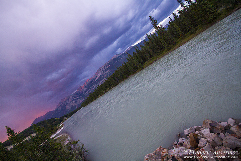 Jasper river sunset