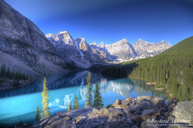 Alberta morraine lake hdr