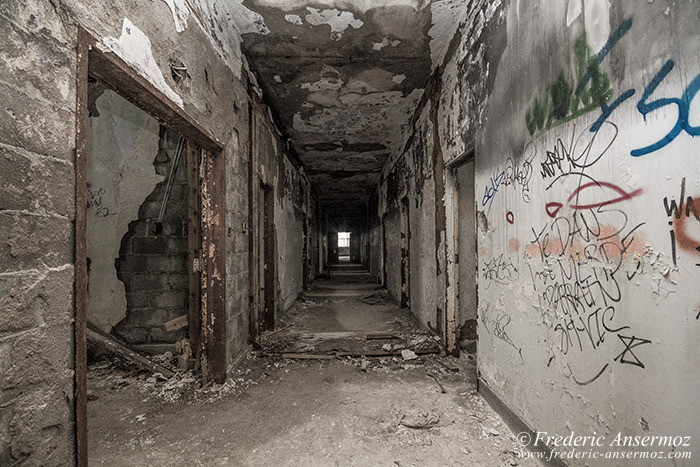 Basement corridor, Ste Clotilde de Horton Asylum, Quebec