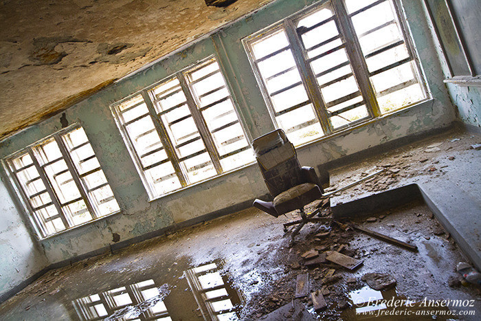 Abandoned classroom, Ste Clotilde Asylum, Quebec