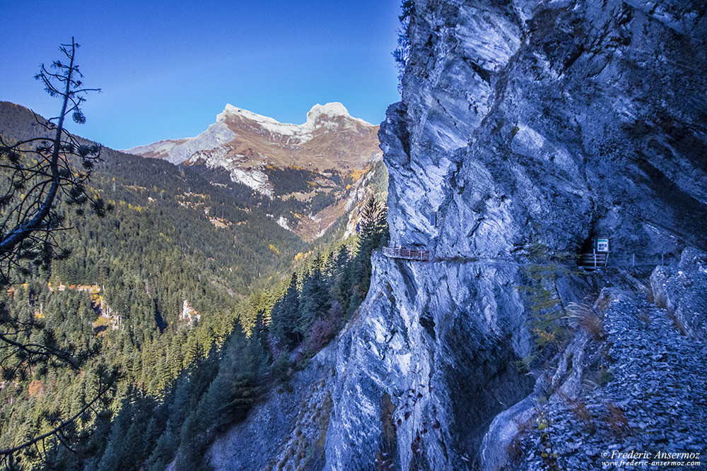 Randonner dans le Valais au Bisse du Torrent Neuf (Bisse de Savièse), Suisse