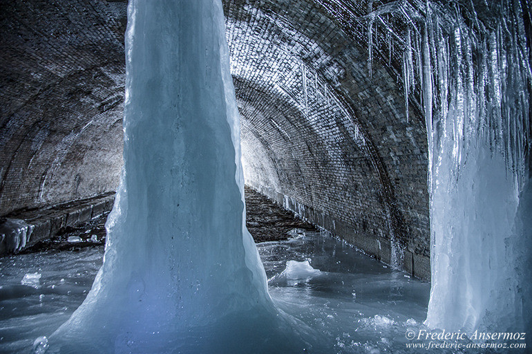 The abandoned Brock tunnel of Montreal, tunnel Beaudry,