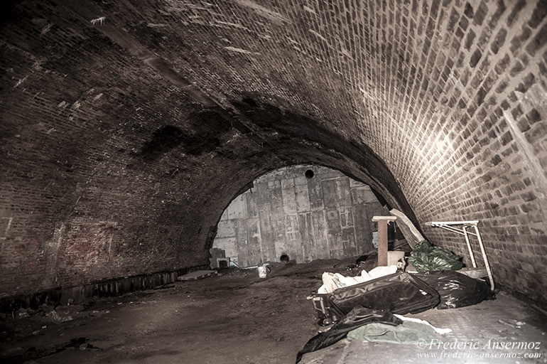 The abandoned Brock tunnel of Montreal, tunnel Beaudry,