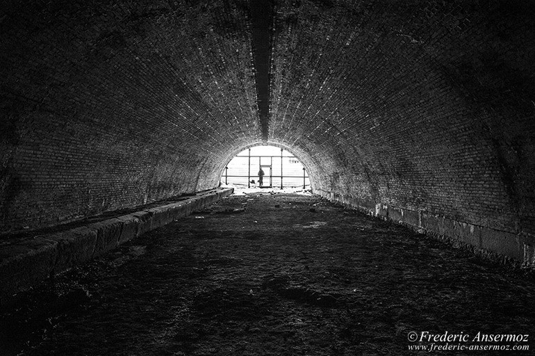 The abandoned Brock tunnel of Montreal, tunnel Beaudry,