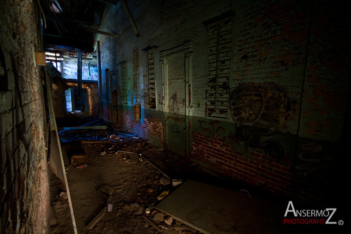 Urban exploration in the Canadian Malting Plant, abandoned factory in Montreal