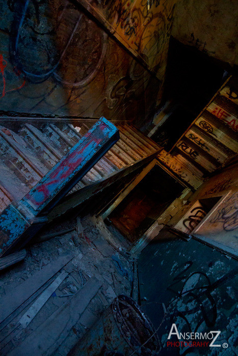 Urban exploration in the Canadian Malting Plant, abandoned factory in Montreal