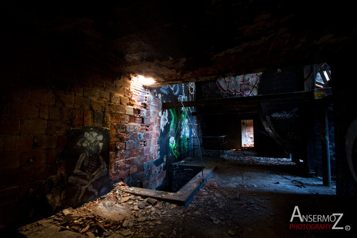 Urban exploration in the Canadian Malting Plant, abandoned factory in Montreal