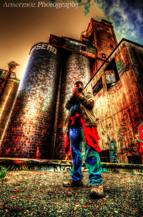 Urban exploration in the Canadian Malting Plant, abandoned factory in Montreal