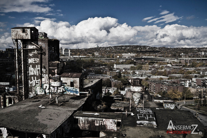 Exploration urbaine de la Canada Malting, usine abandonnée à Montréal