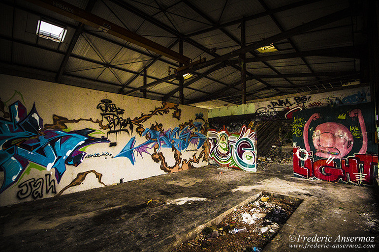 The abandoned factory of Canet in Herault (France) The abandoned factory of Canet in Herault (France)