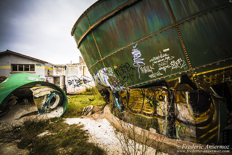 The abandoned factory of Canet in Herault (France) The abandoned factory of Canet in Herault (France)