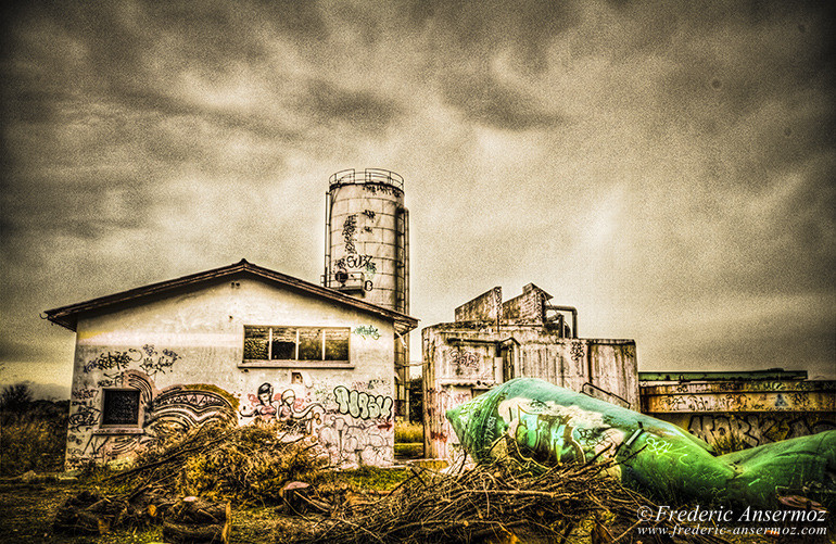 The abandoned factory of Canet in Herault (France)