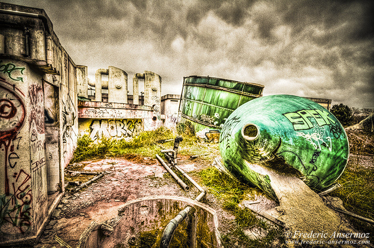 The abandoned factory of Canet in Herault (France)