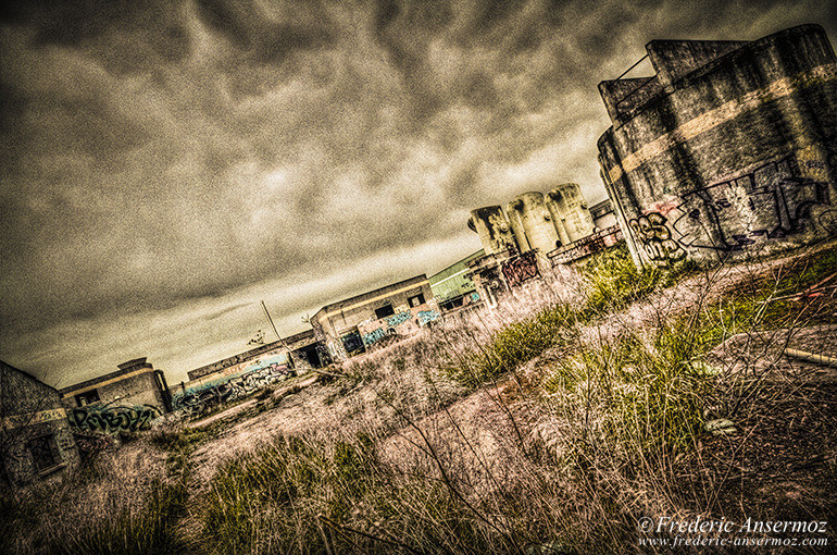 The abandoned factory of Canet in Herault (France) The abandoned factory of Canet in Herault (France)