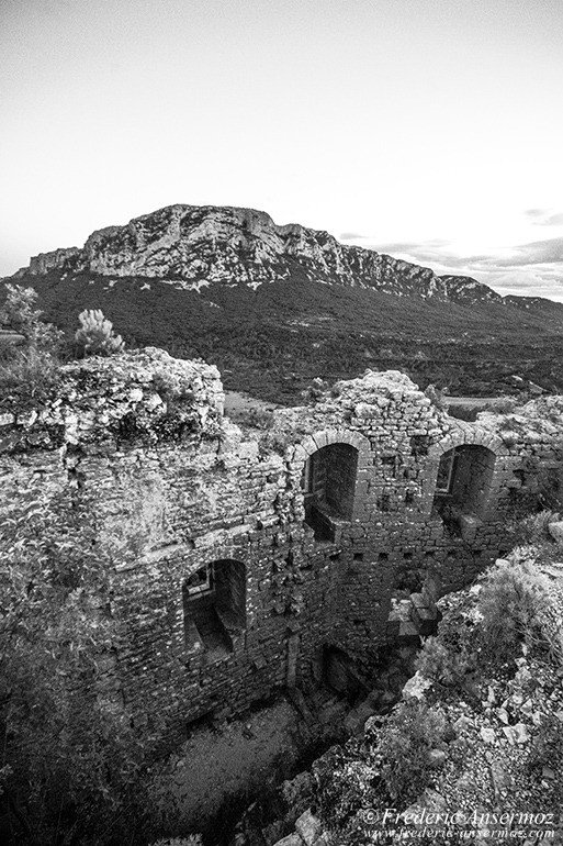 Viviourès Castle, known as the Roquette Castle, in south of France.