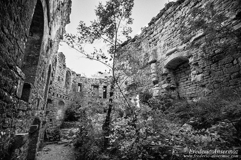 Viviourès Castle, known as the Roquette Castle, in south of France.