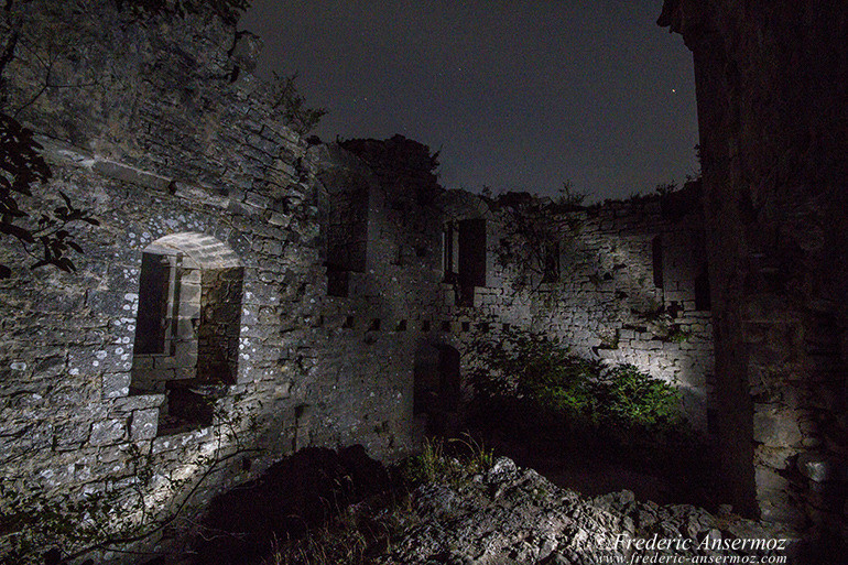 Viviourès Castle, known as the Roquette Castle, in south of France.