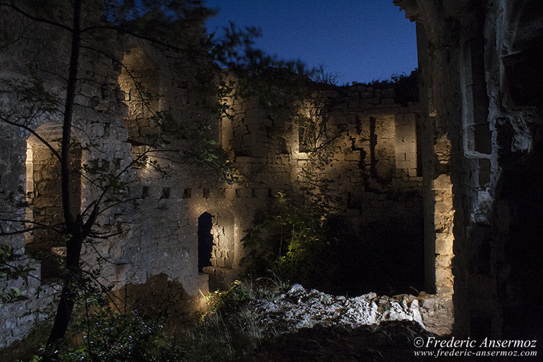 Chateau vivouires 17Viviourès Castle, known as the Roquette Castle, in south of France.