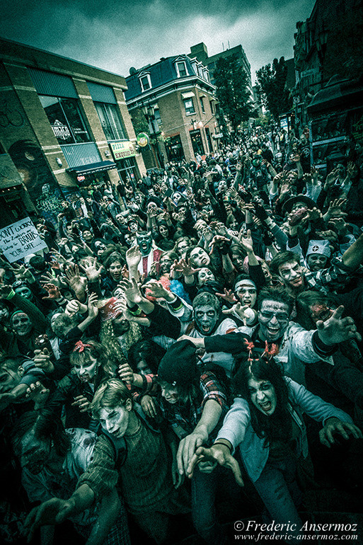 Zombie walk of Montreal