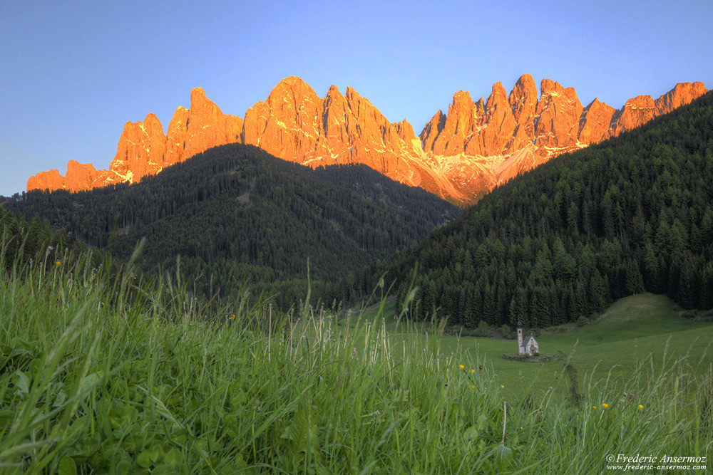 Dolomites Val Di Funes, Italie