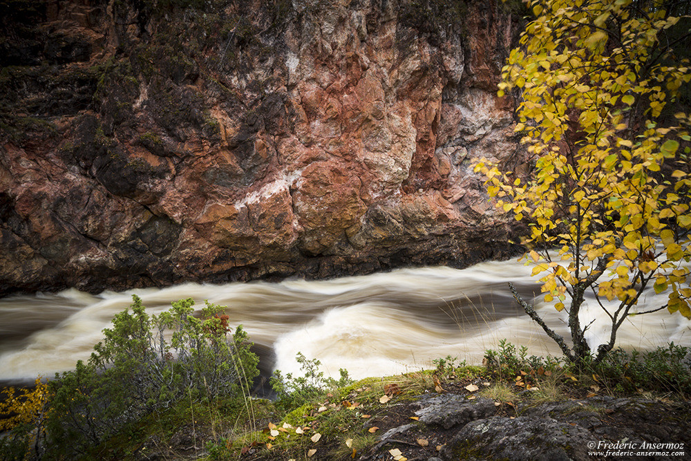 Les rapides du canyon Kiutaköngäs, parc d'Oulanka