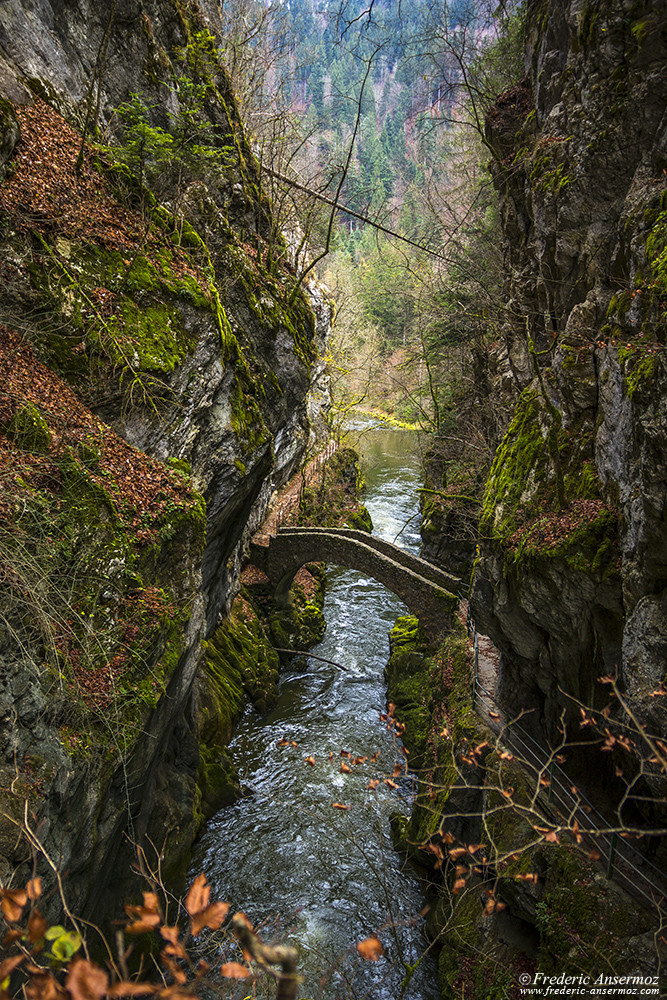 Bridge at Le Saut de Brot, Val de Travers, Switzerland Bridge at Le Saut de Brot, Val de Travers, Switzerland