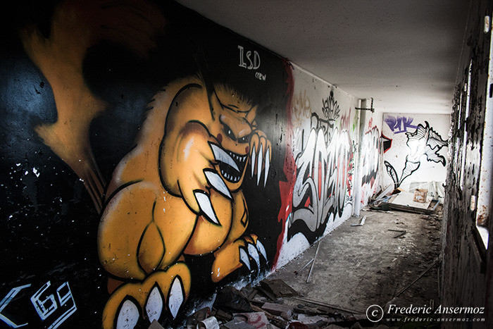 Abandoned former Boucanet hospital of Grau du Roi