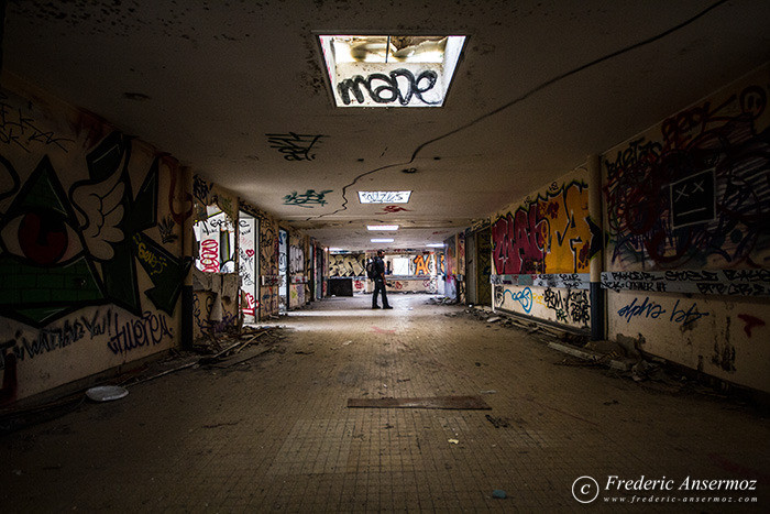 Abandoned former Boucanet hospital of Grau du Roi