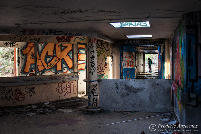 Abandoned former Boucanet hospital of Grau du Roi