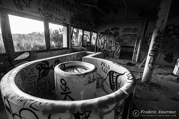 Abandoned former Boucanet hospital of Grau du Roi