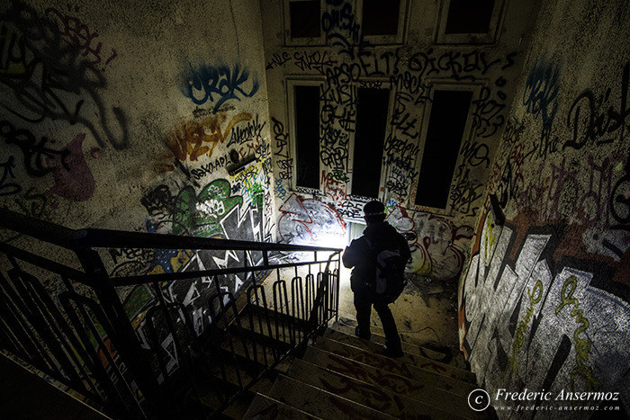 Abandoned former Boucanet hospital of Grau du Roi