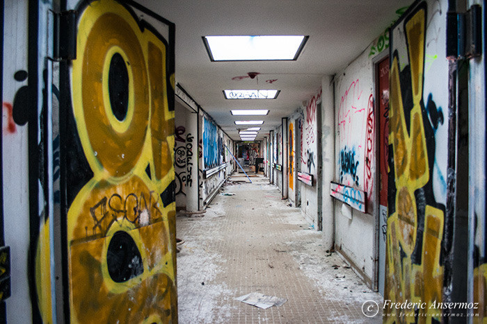 Abandoned former Boucanet hospital of Grau du Roi