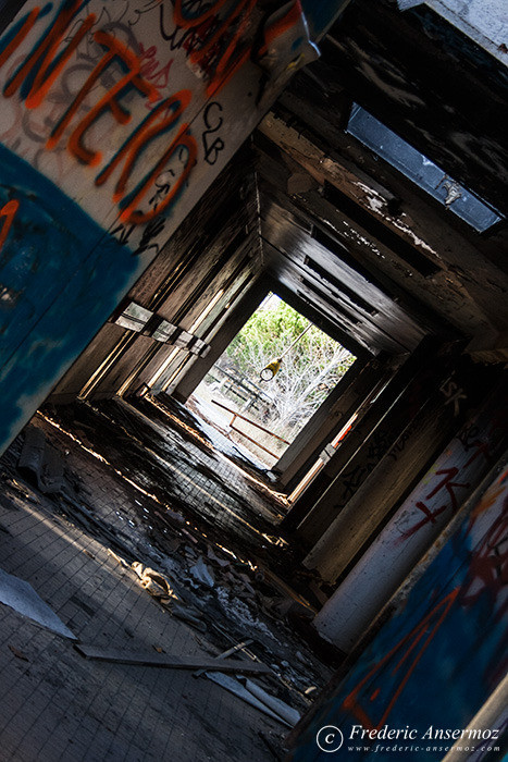 Abandoned former Boucanet hospital of Grau du Roi