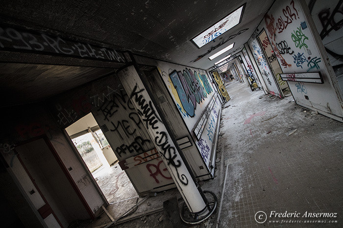 Abandoned former Boucanet hospital of Grau du Roi