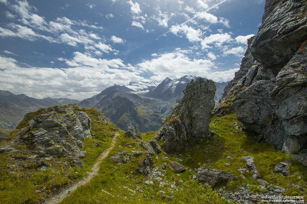 Sentier de randonnée dans le Haut Val de Bagnes