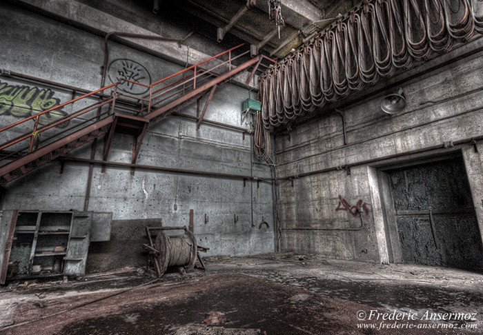 The abandoned incinerator Des Carrières of Montreal