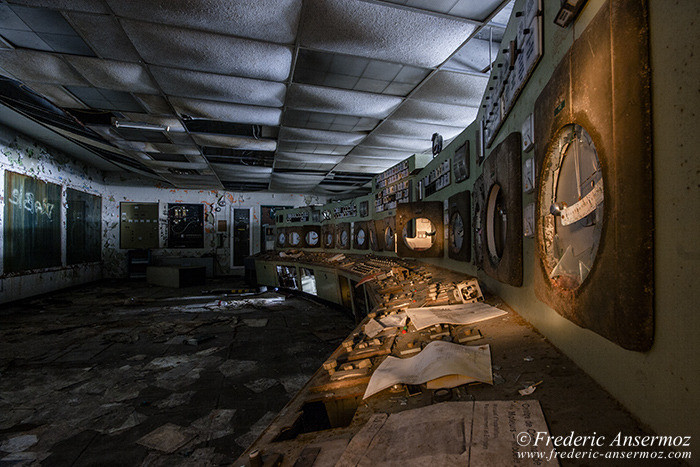 The abandoned incinerator Des Carrières of Montreal