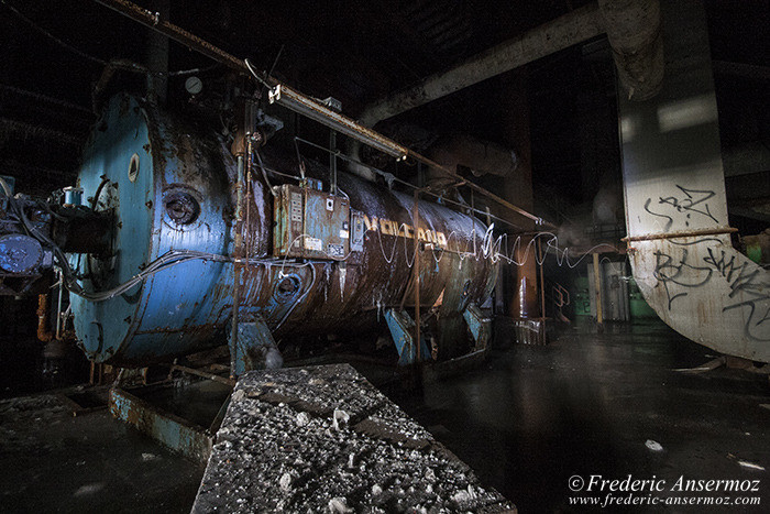 The abandoned incinerator Des Carrières of Montreal