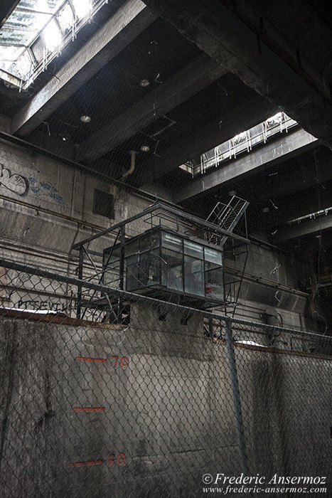 The abandoned incinerator Des Carrières of Montreal