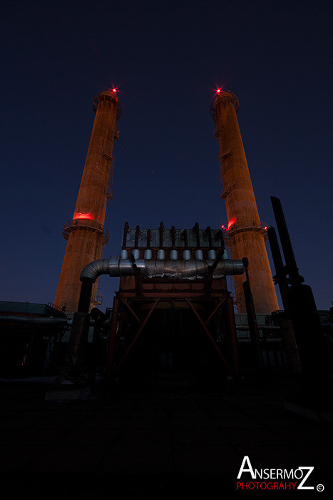 The abandoned incinerator Des Carrières of Montreal