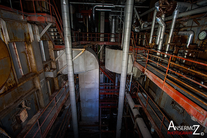 The abandoned incinerator Des Carrières of Montreal