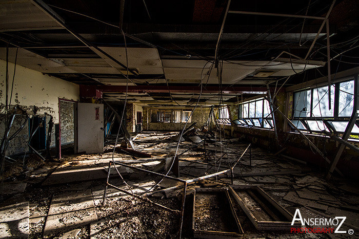 The abandoned incinerator Des Carrières of Montreal