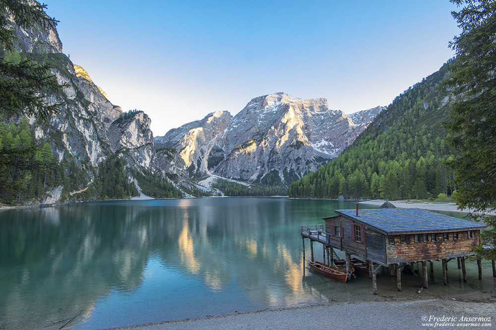 Lago di braies, Italie