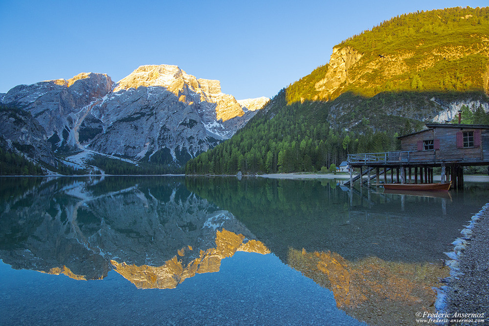 Lago di braies, Italie