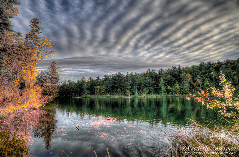 Lake water reflection hdr