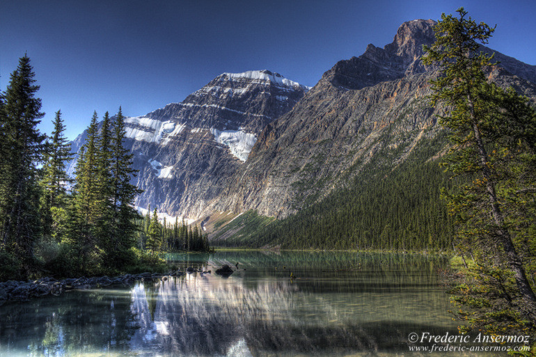 Mount edith cavell hdr Mount edith cavell hdr