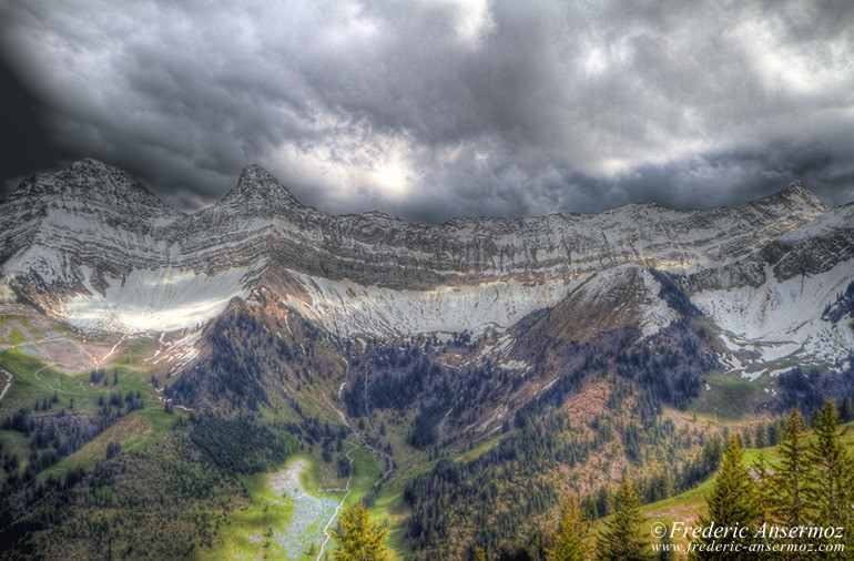 Swiss mountains hdr