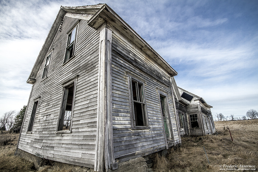 Old abandoned wooden house, Eastern townships