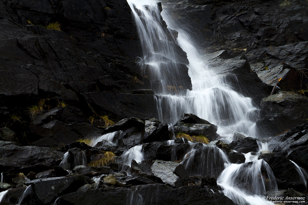 Exposition longue sur une cascade